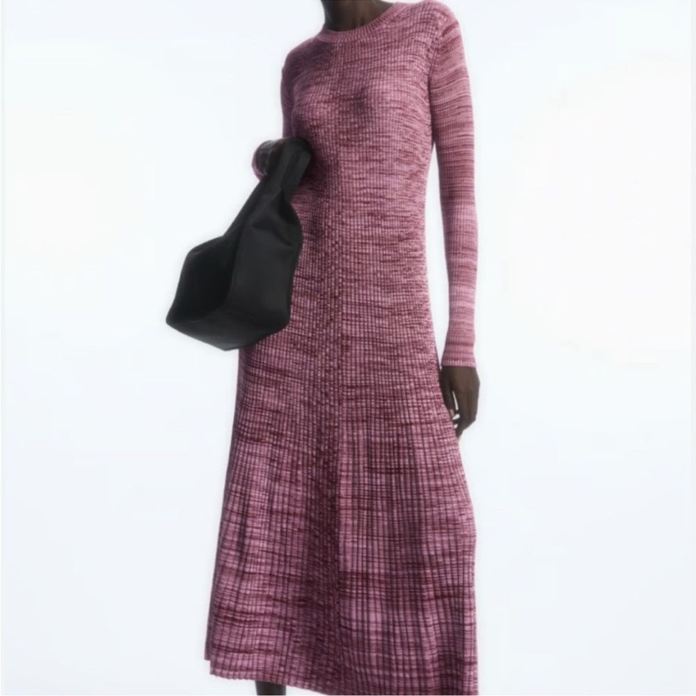 COS Melange Ribbed Dress - Picture 2 of 4
